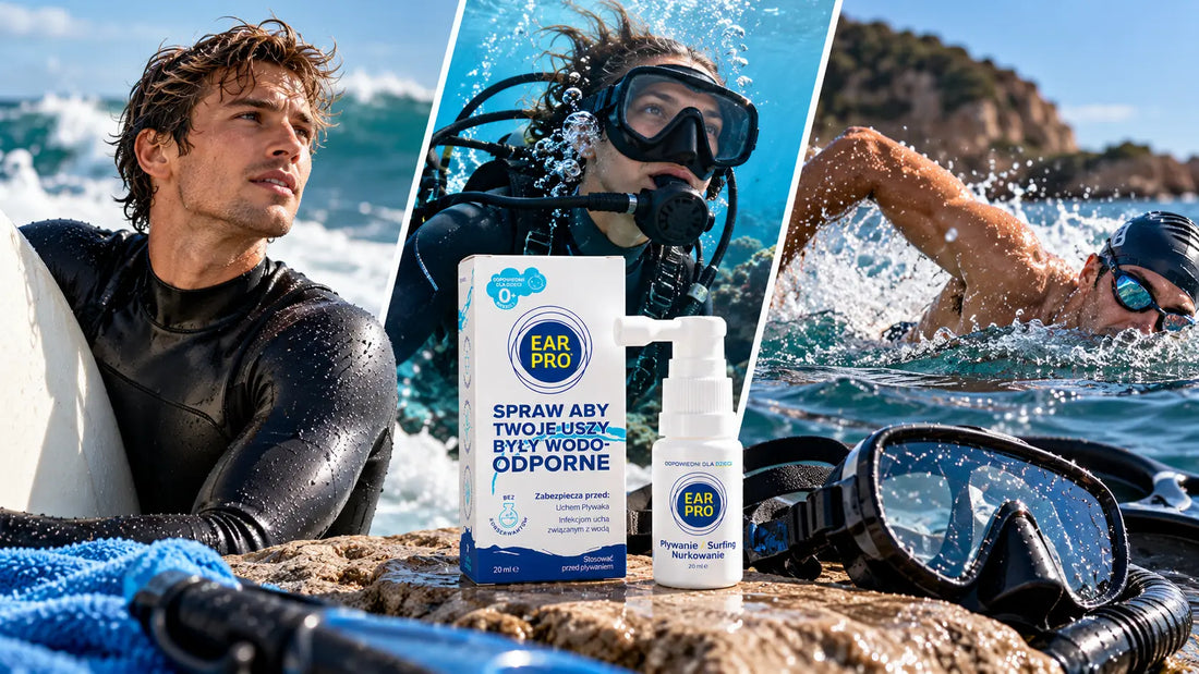 Surfing, nurkowanie i sporty wodne – jak chronić uszy przed wodą?