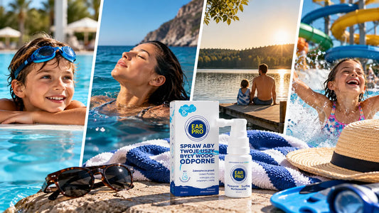 Ochrona uszu podczas wakacji – basen, morze, jezioro i aquapark